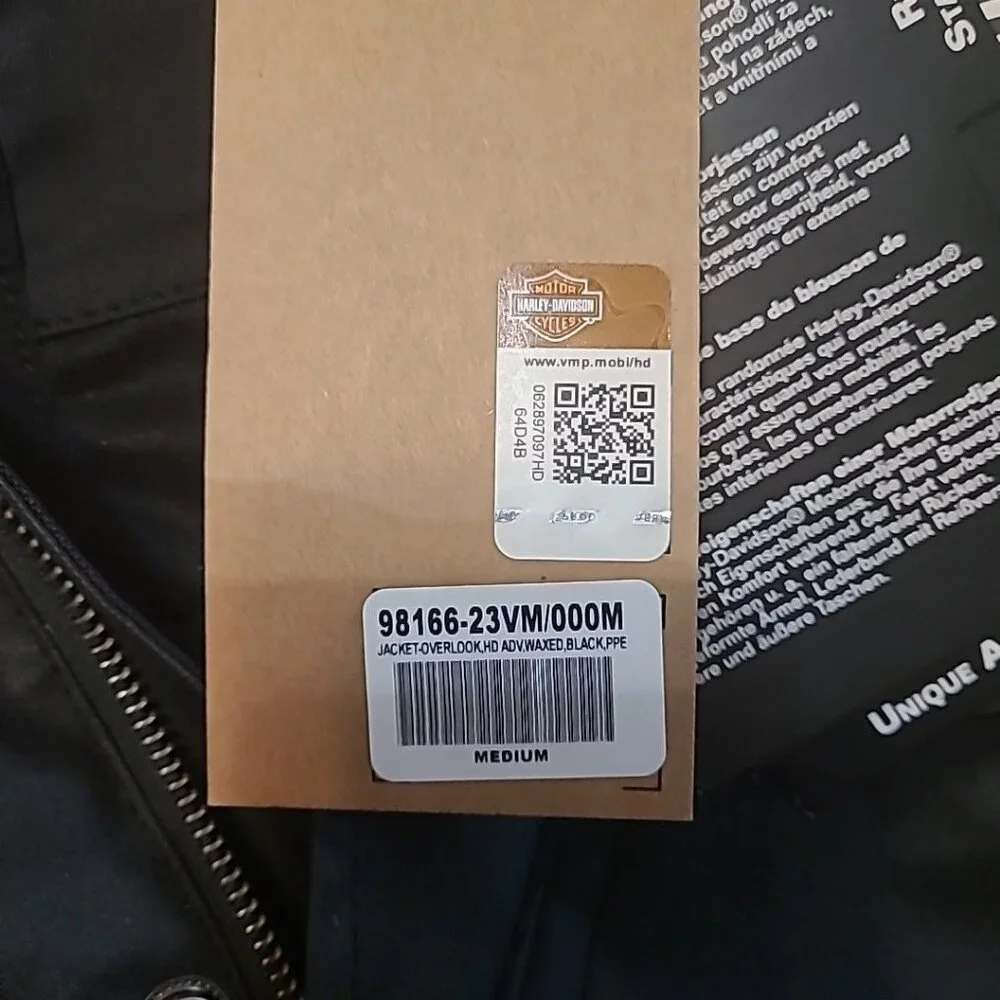 Harley-Davidson Overlook ADV Mesa Men's Size Medium Black Waxed Riding Jacket